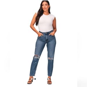 Abercrombie & Fitch Curve Love‎ the Mom Highrise size 24